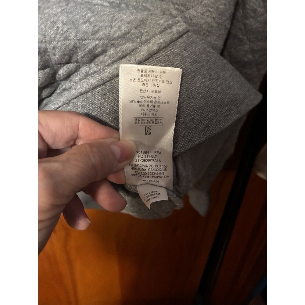 Patagonia Diamond Quilted Snap T Jacket Pullover Gray Women’s M 40th Anniversary - Picture 7 of 12